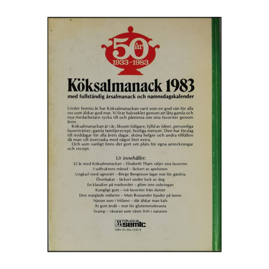 Köksalmanack 1933-1983