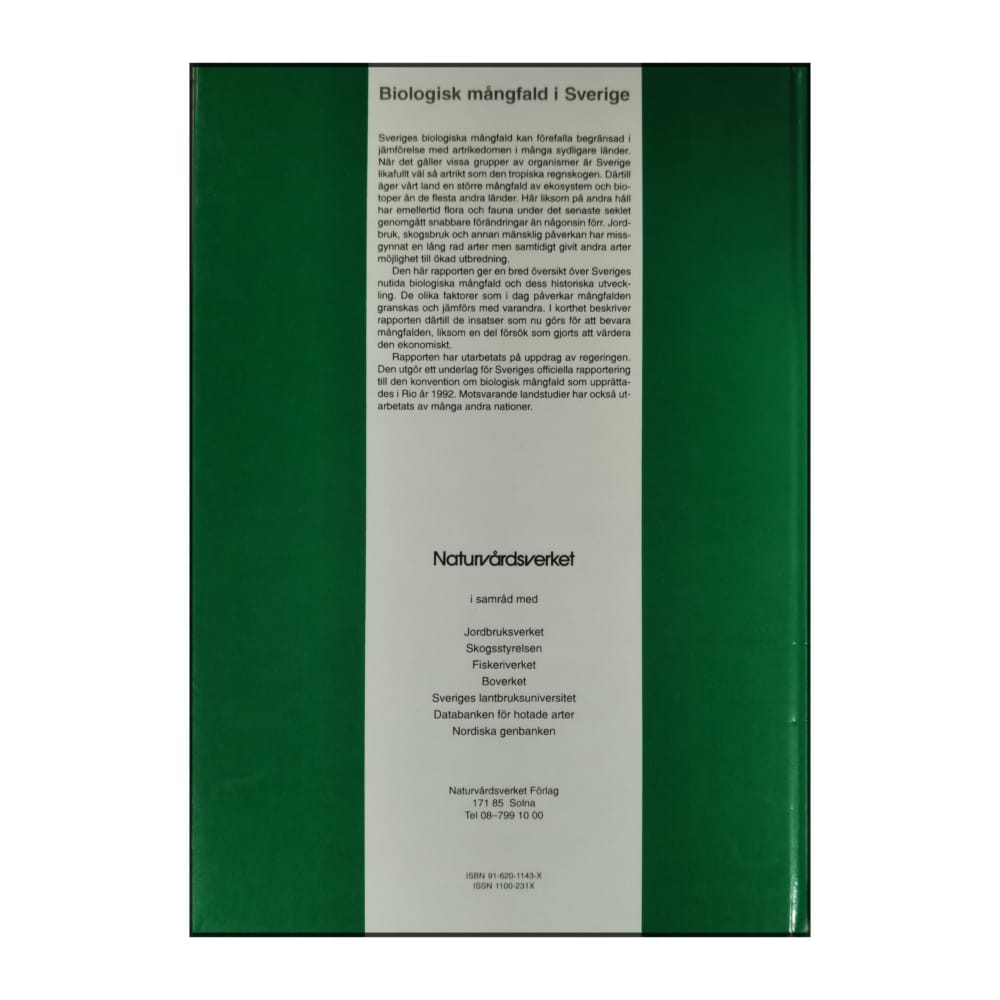 Naturvårdsverket: Monitor 14: Biologisk Mångfald I Sverige: En Landstudie