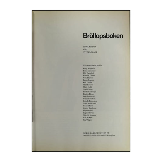 Bröllopsboken