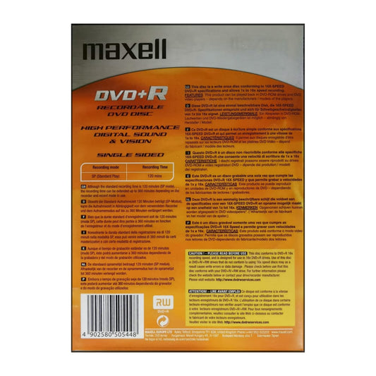 Dvd+R (4.7Gb) Maxell