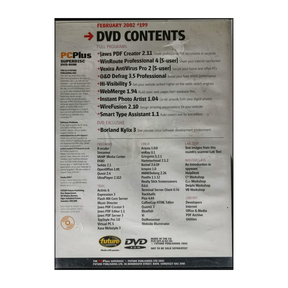 Pcplus Superdvd: 10 Full Programs