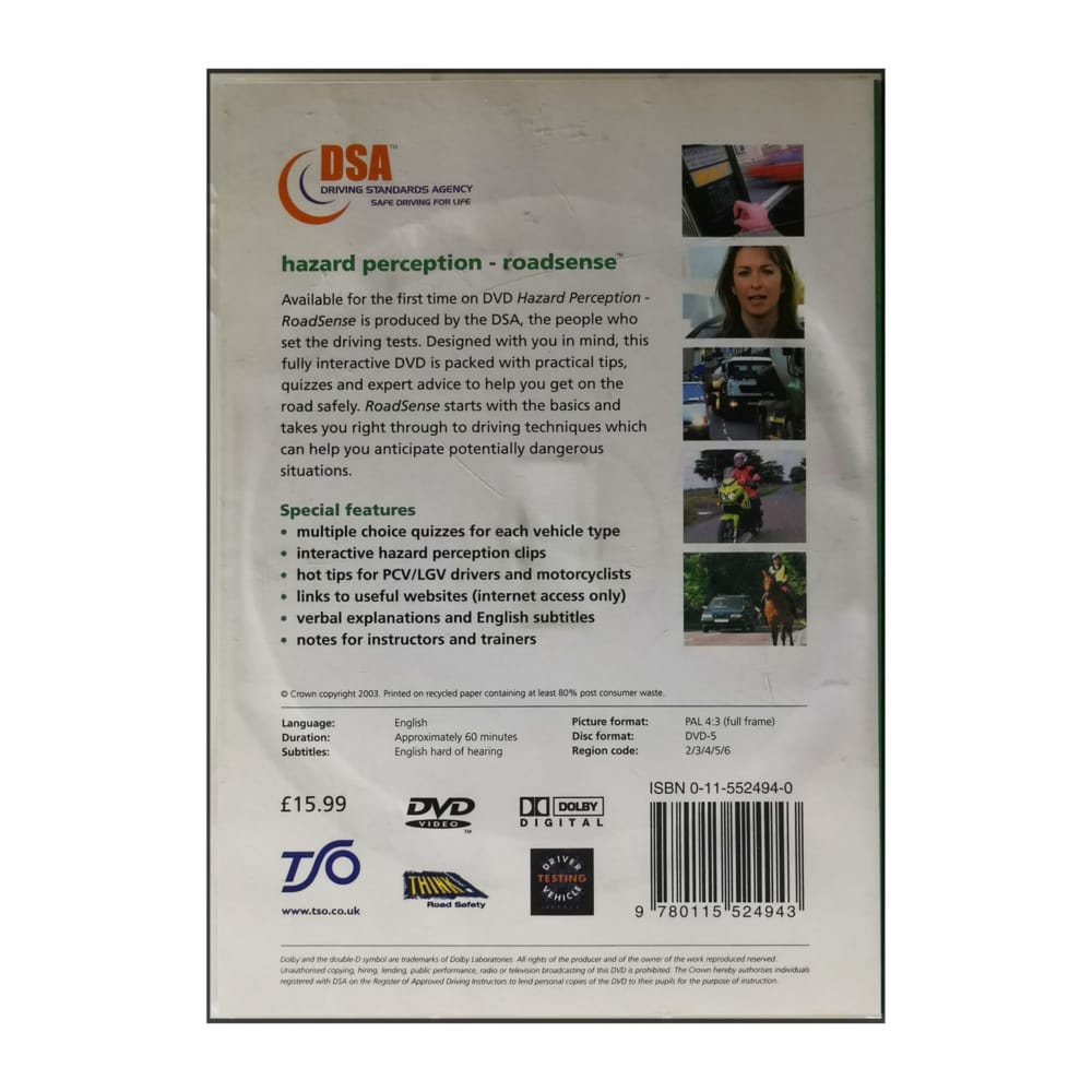 Dvsa: Hazard Perception: Roadsense