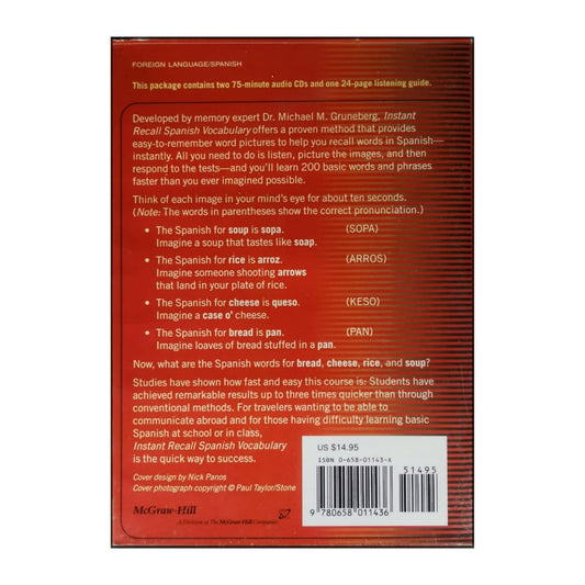 Michael M. Gruneberg: Instant Recall Spanish Vocabulary