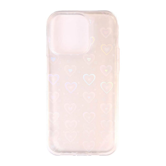 Hearts Holographic (White Transparent)