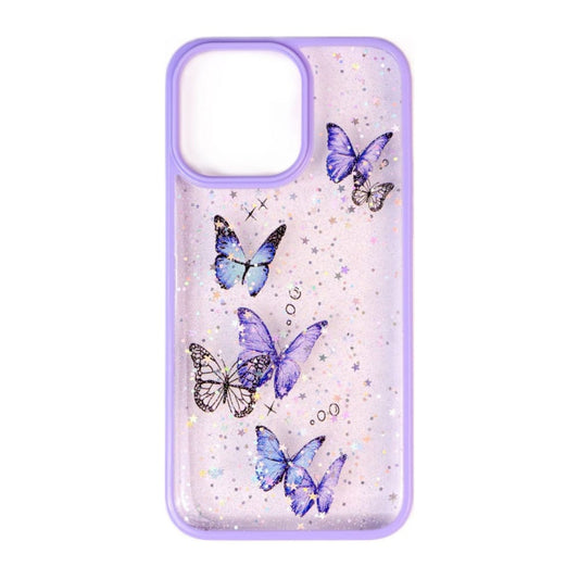 Glitter Butterflies Case (Purple)