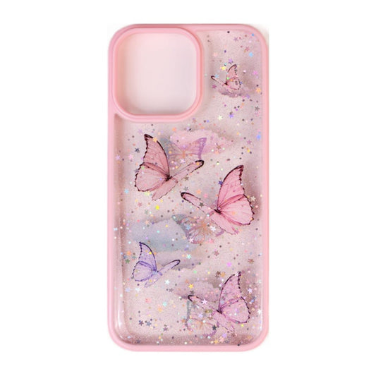 Glitter Butterflies Case (Pink)