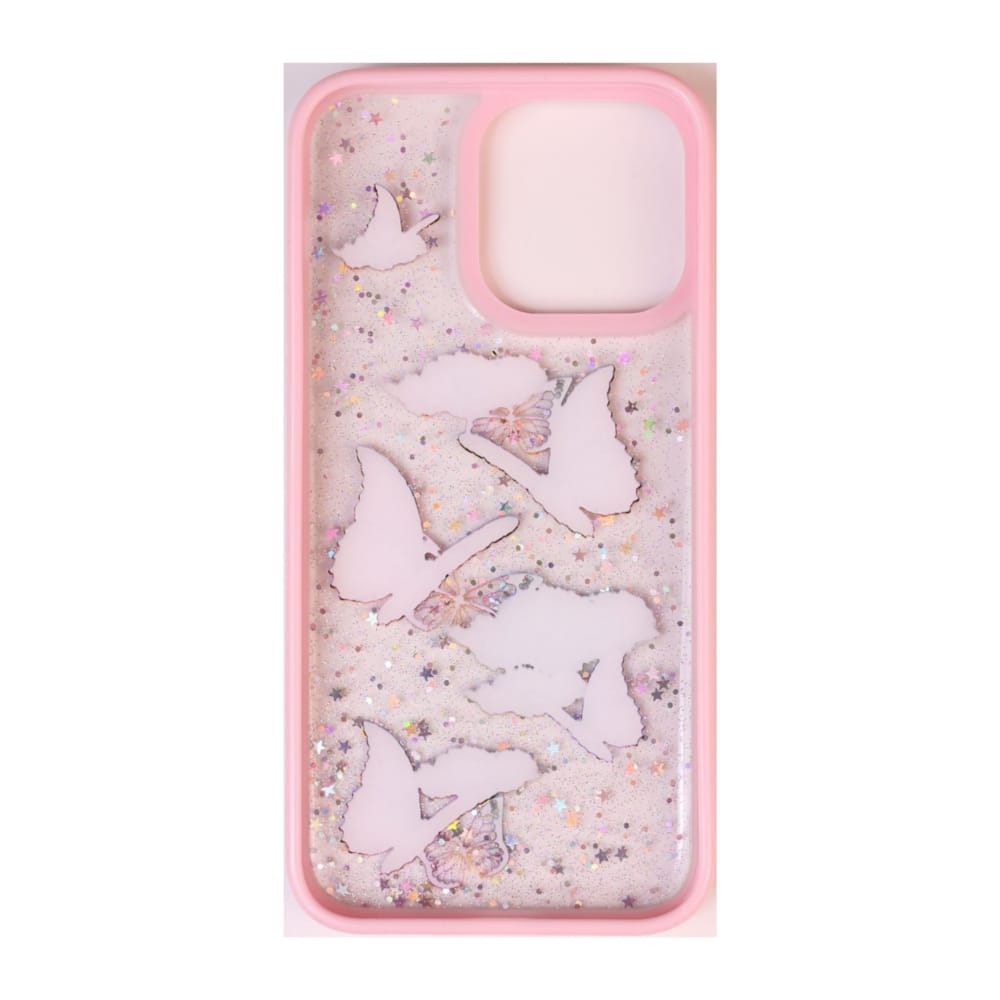 Glitter Butterflies Case (Pink)