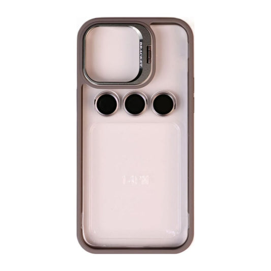 Frame & Lens Protector & Kickstand (Grey Transparent)