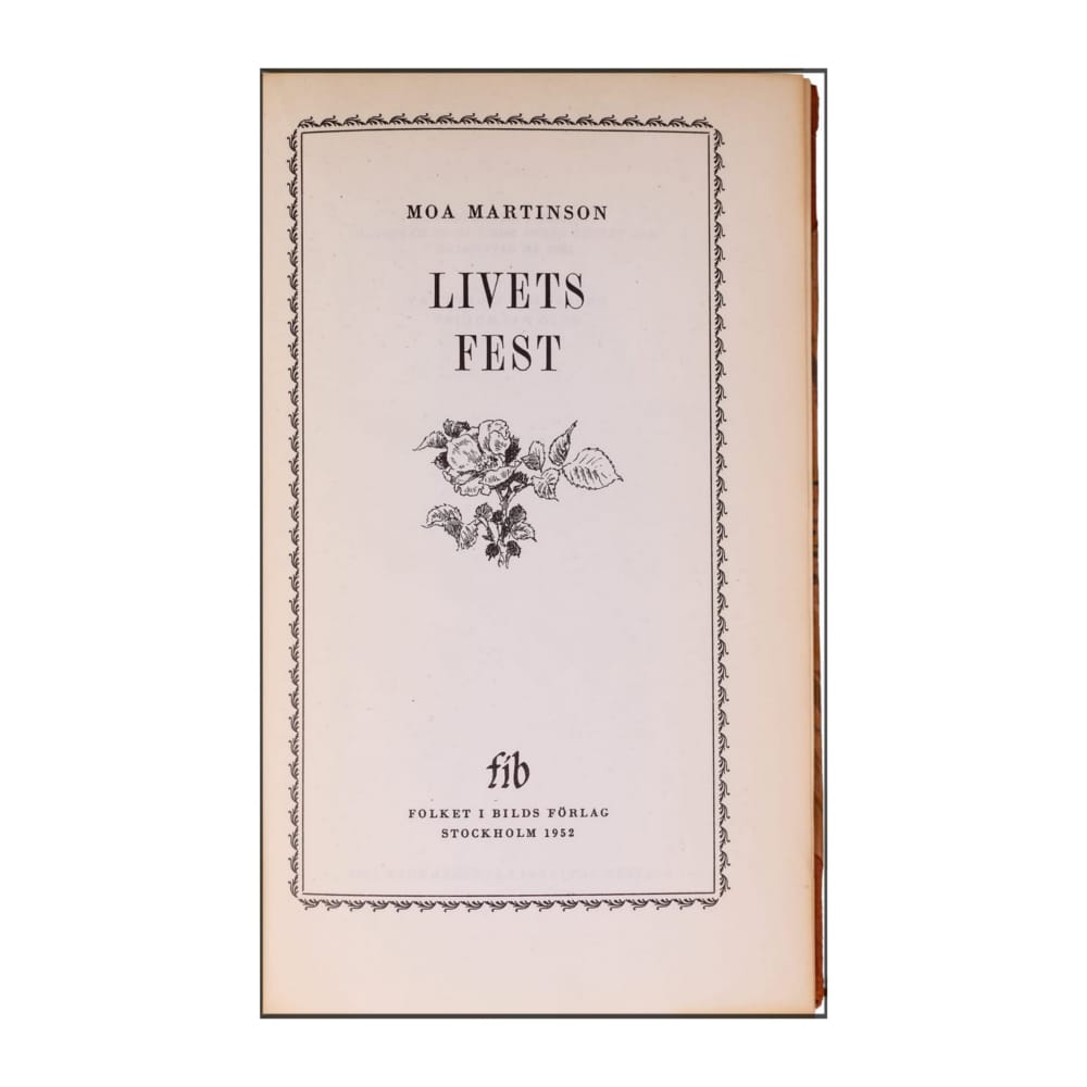 Moa Martinson: Livets Fest