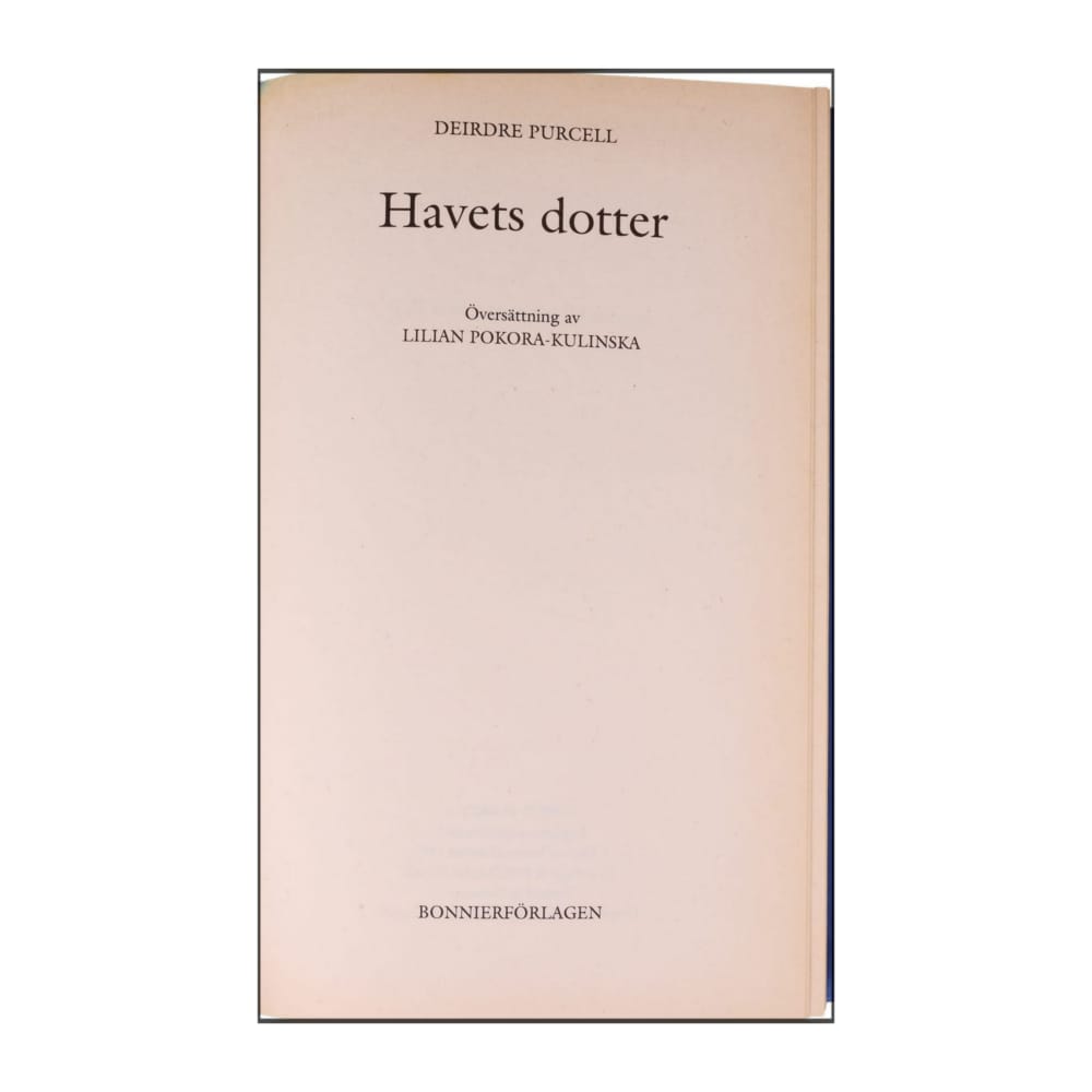 Deirdre Purcell: Havets Dotter