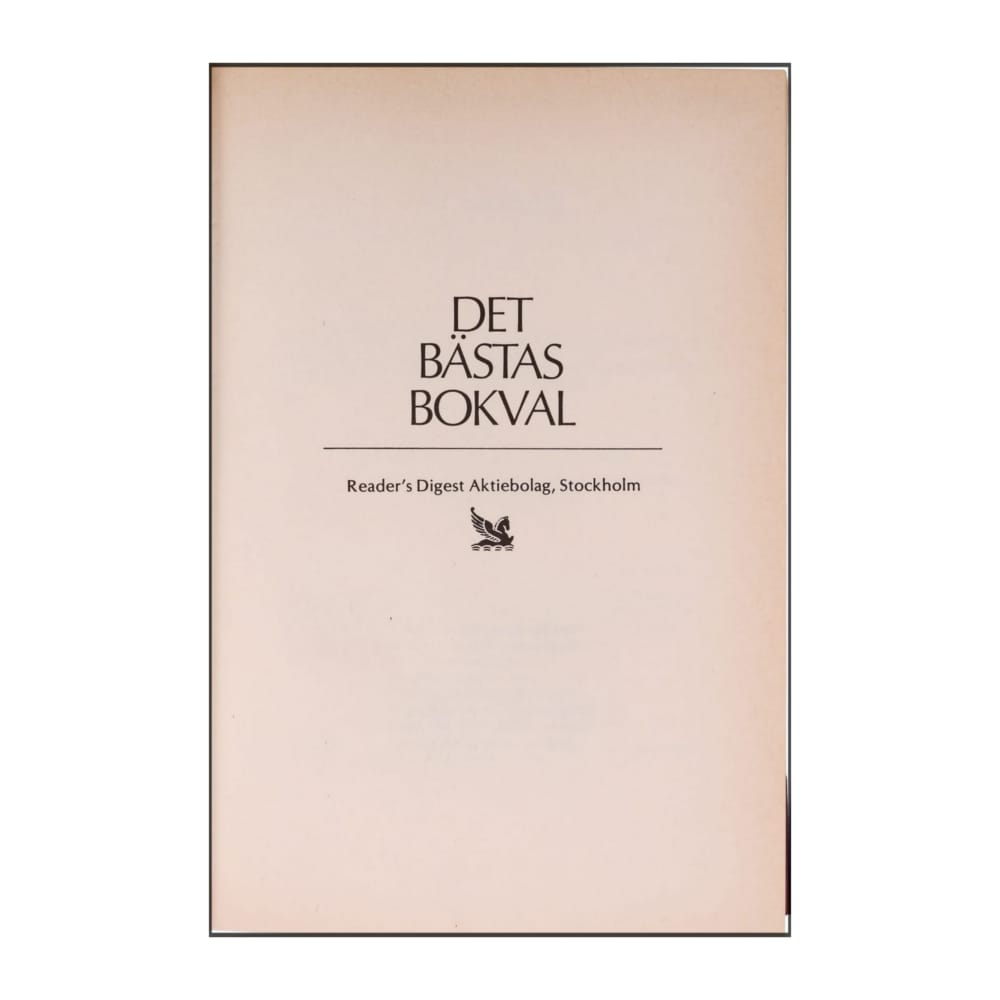 Reader’S Digest: Det Bästas Bokval - (1985) - (9170301328)