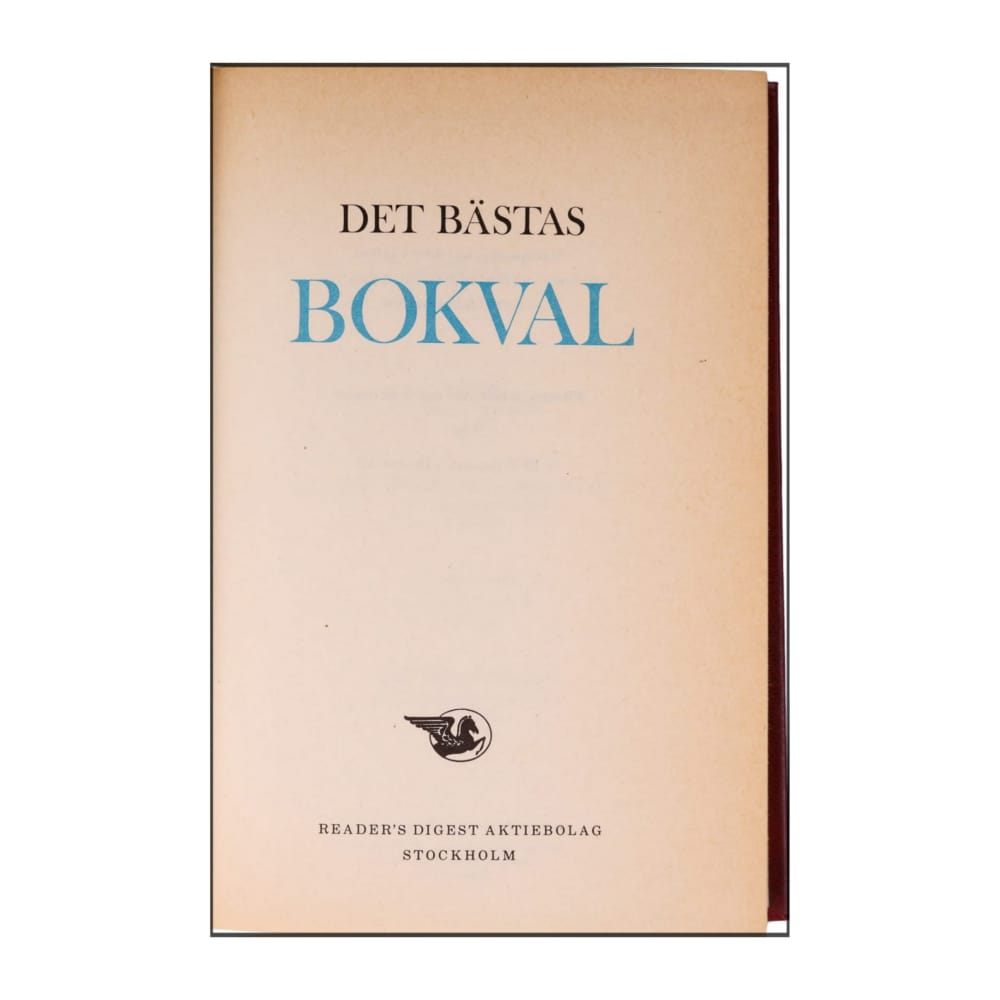 Reader’S Digest: Det Bästas Bokval - (1976) - (9170300208)