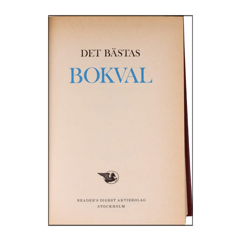 Reader’S Digest: Det Bästas Bokval - (1978) - (9170305385)