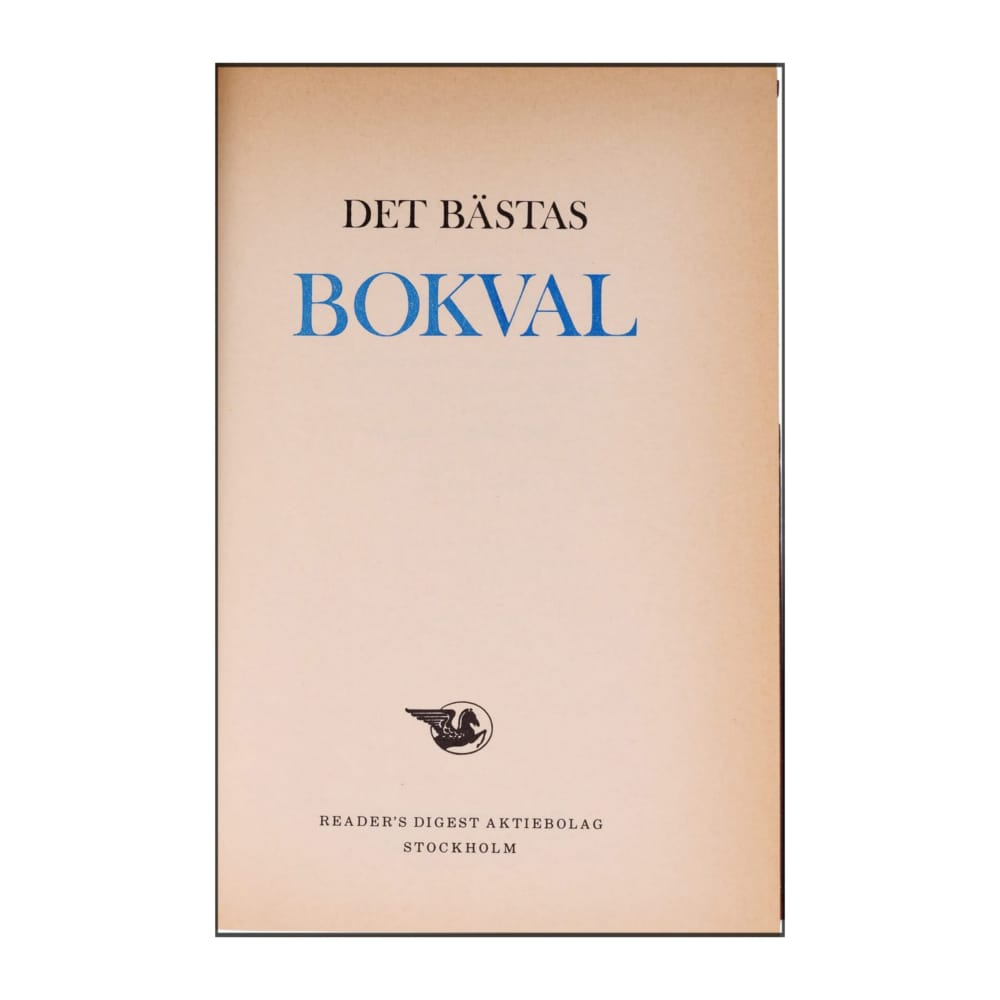Reader’S Digest: Det Bästas Bokval - (1980) - (9170300232)