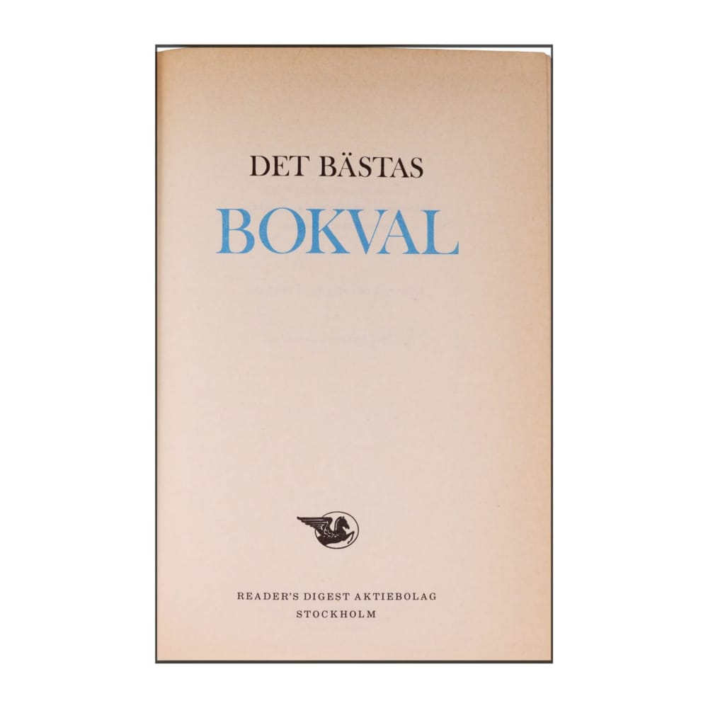 Reader’S Digest: Det Bästas Bokval - (1976) - (9170300143)