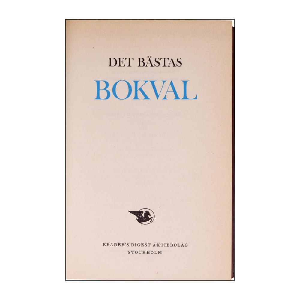 Reader’S Digest: Det Bästas Bokval - (1977) - (9170300445)