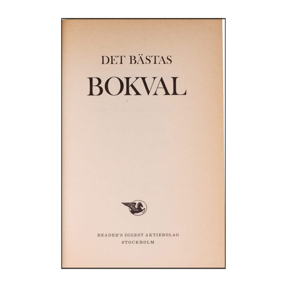 Reader’S Digest: Det Bästas Bokval - (1976) - (9170300127)