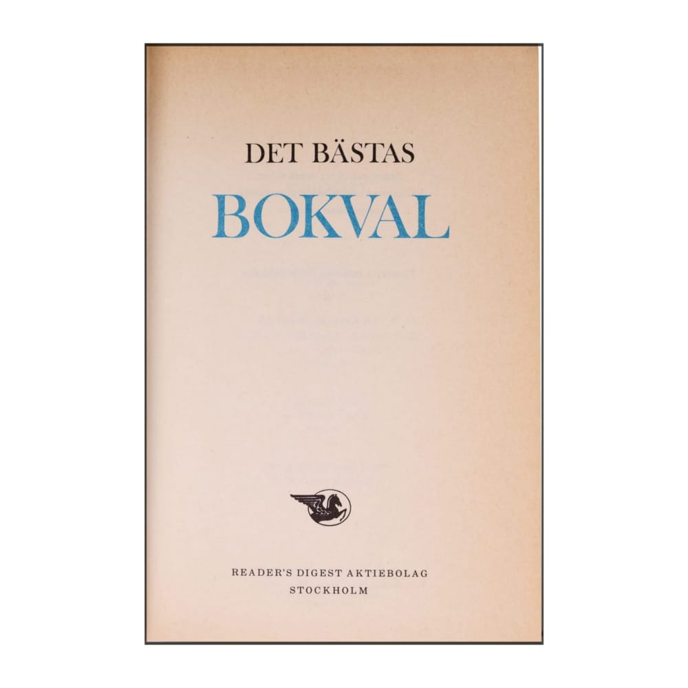 Reader’S Digest: Det Bästas Bokval - (1976) - (9170300208)