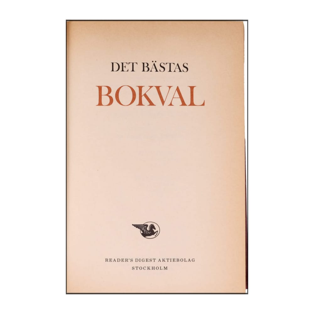 Reader’S Digest: Det Bästas Bokval - (1979) - (9170300151)