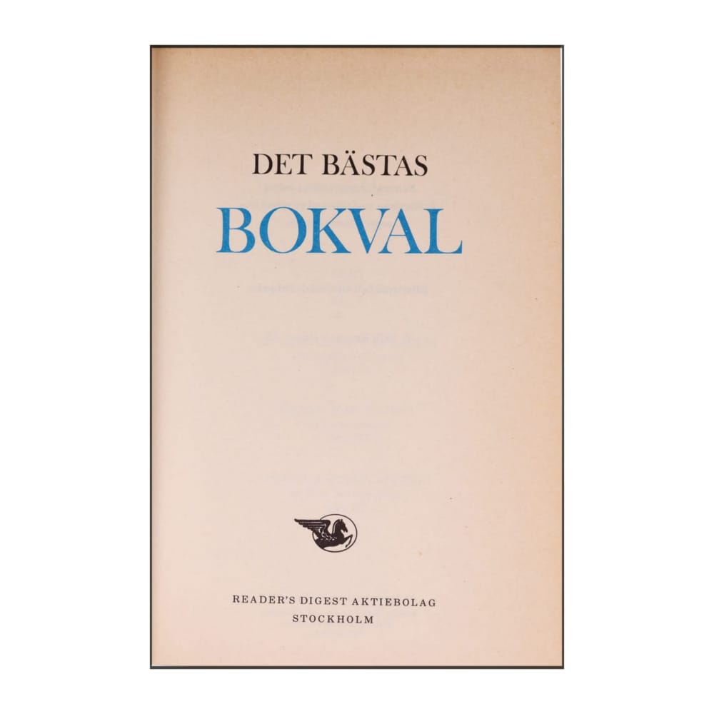 Reader’S Digest: Det Bästas Bokval - (1976) - (9170300321)