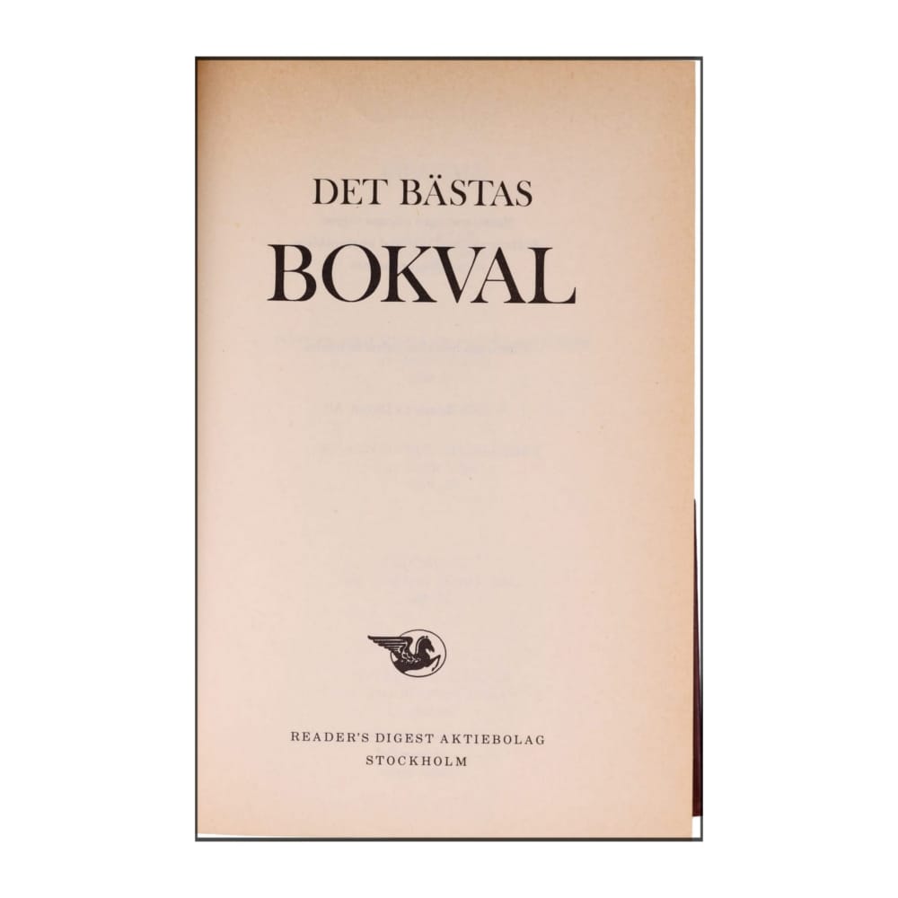 Reader’S Digest: Det Bästas Bokval - (1976) - (9170300127)