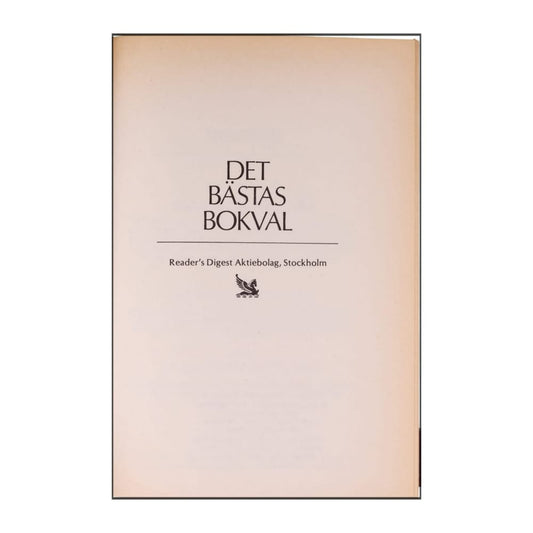 Reader’S Digest: Det Bästas Bokval - (1987) - (9170301190)