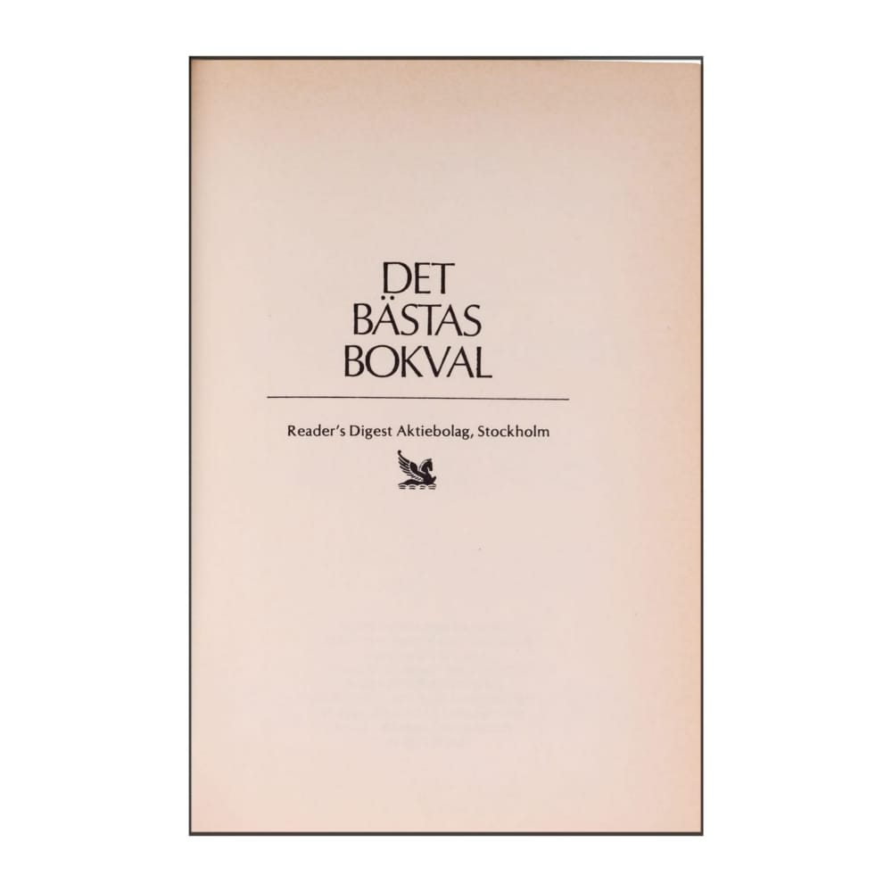 Reader’S Digest: Det Bästas Bokval - (1983) - (9170301107)