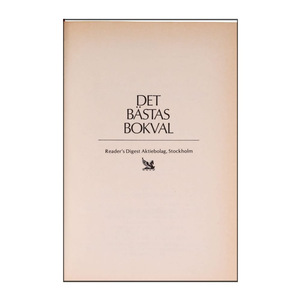 Reader’S Digest: Det Bästas Bokval - (1983) - (9170301026)