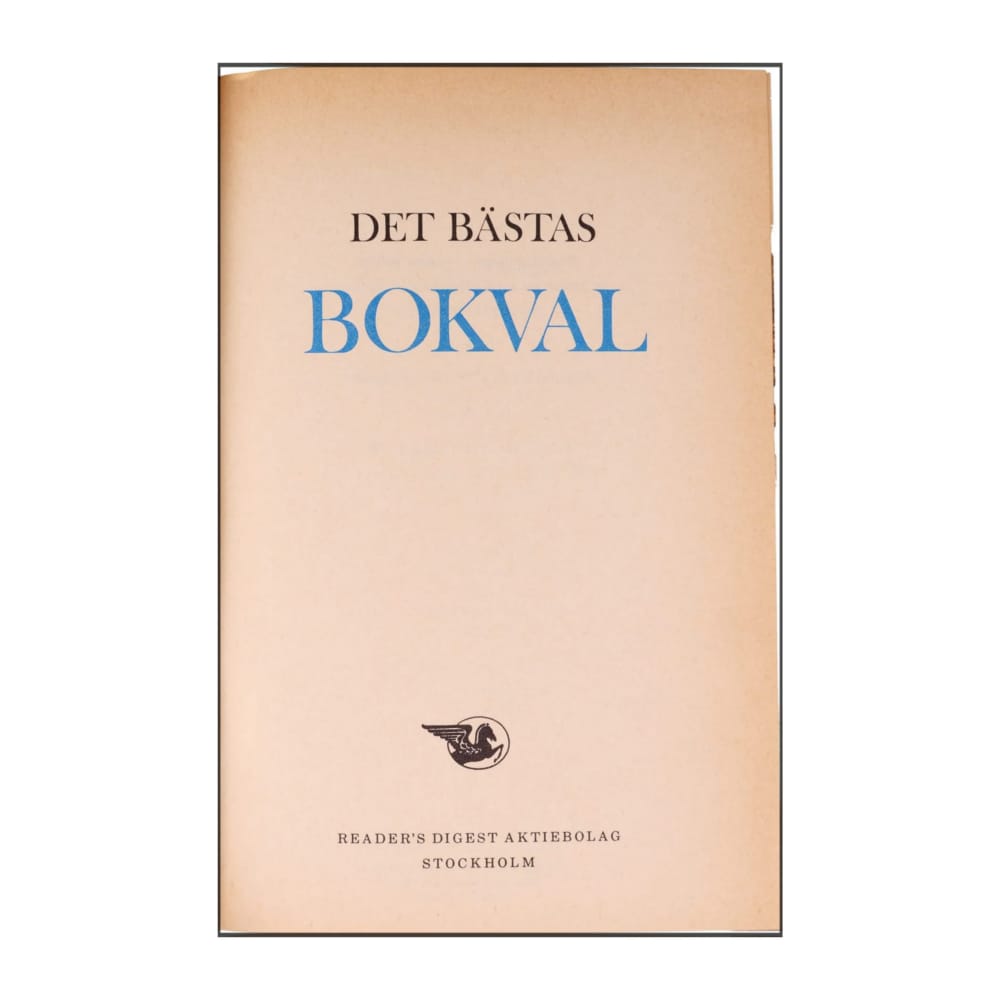 Reader’S Digest: Det Bästas Bokval - (1977) - (9170300542)