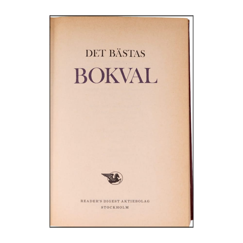 Reader’S Digest: Det Bästas Bokval - (1978) - (9170300607)