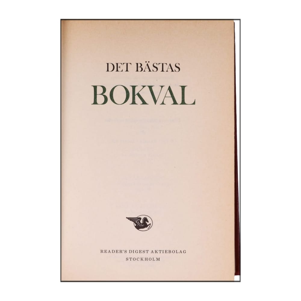 Reader’S Digest: Det Bästas Bokval - (1977) - (9170300348)