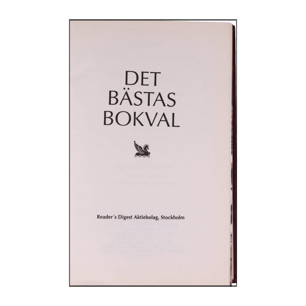 Reader’S Digest: Det Bästas Bokval - (1995) - (9170302227)