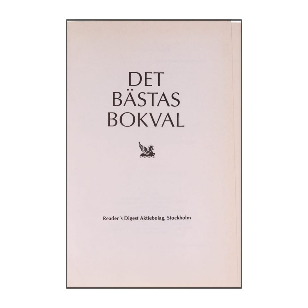 Reader’S Digest: Det Bästas Bokval - (1993) - (9170301573)