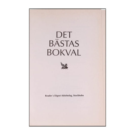 Reader’S Digest: Det Bästas Bokval - (1993) - (9170301573)