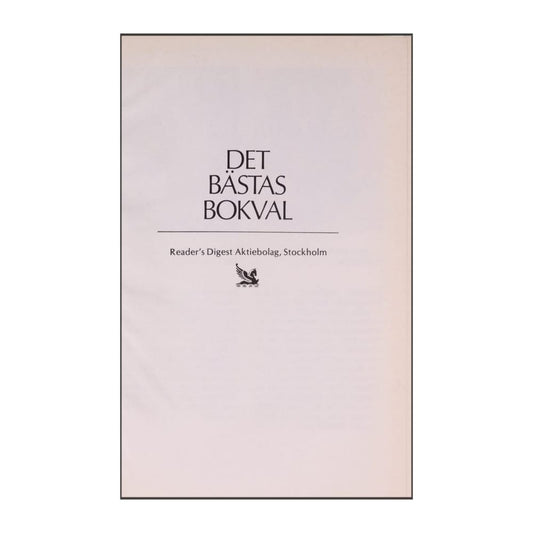 Reader’S Digest: Det Bästas Bokval - (1992) - (9170301948)
