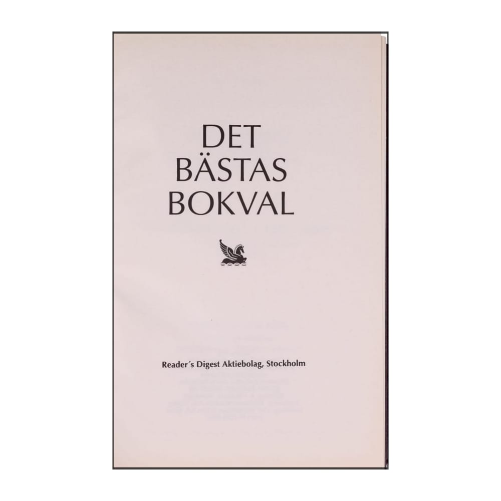 Reader’S Digest: Det Bästas Bokval - (1993) - (9170301557)