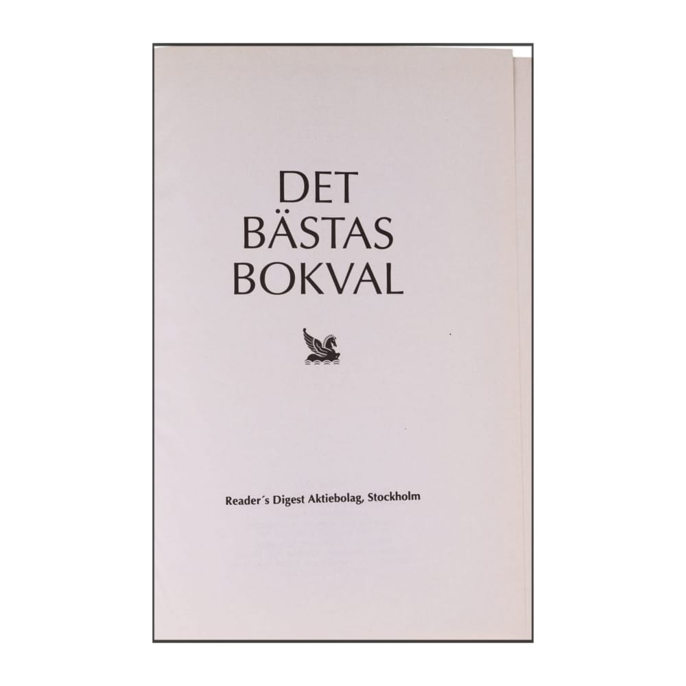 Reader’S Digest: Det Bästas Bokval - (1995) - (9170302200)