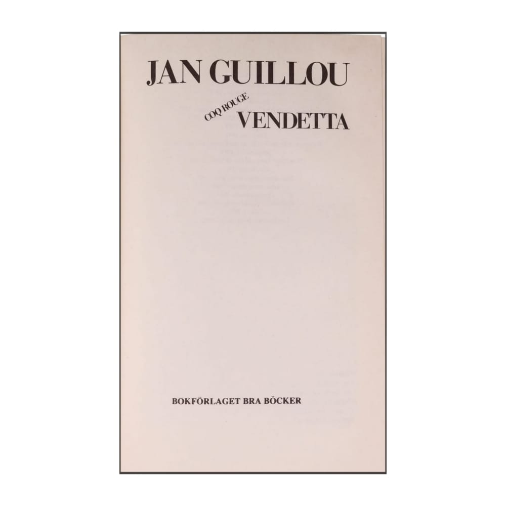 Jan Guillou: Vendetta