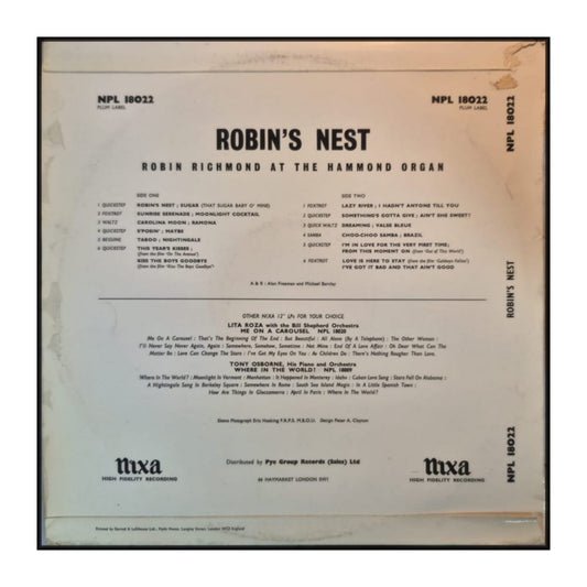 Robin Richmond At The Hammond Organ: Robin'S Nest