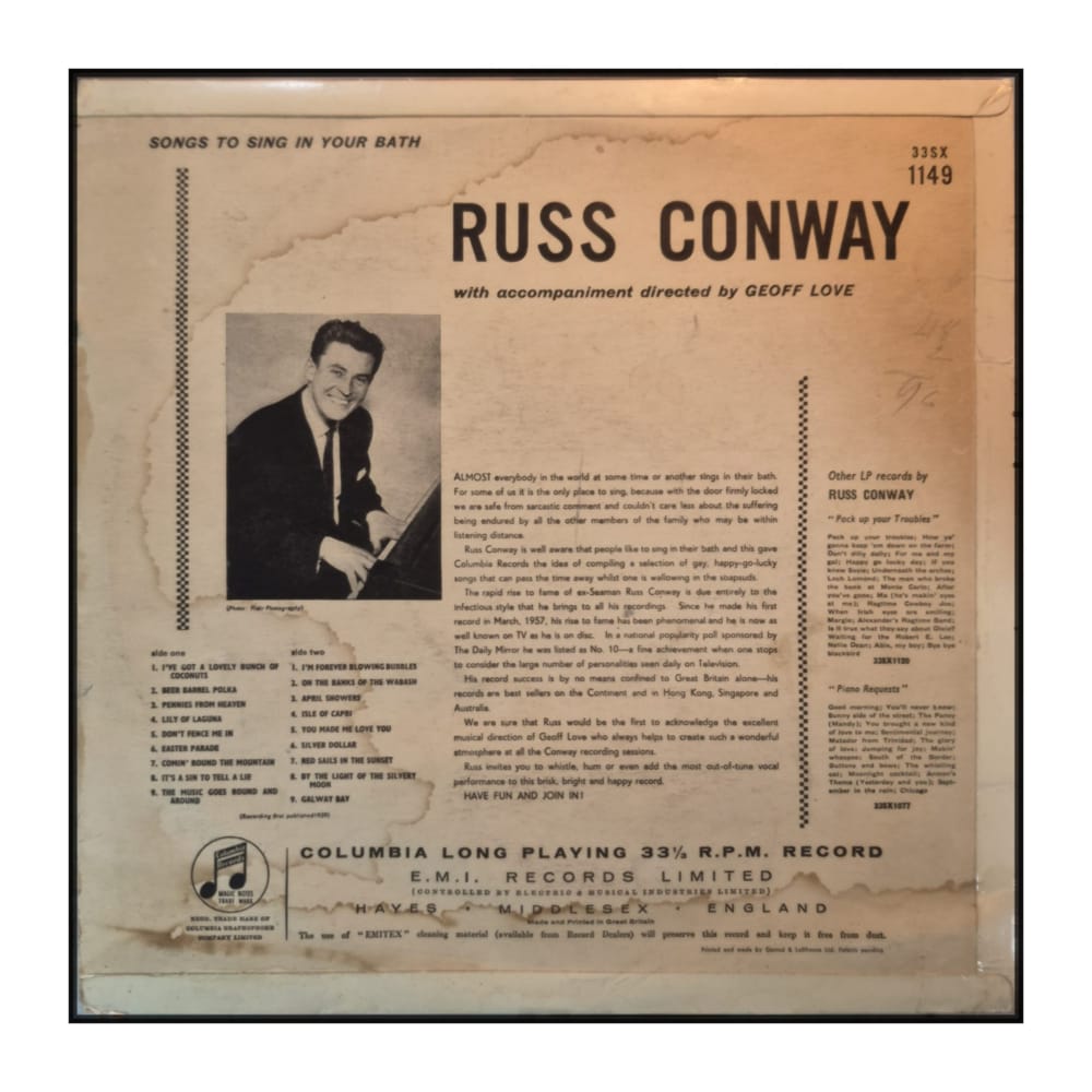 Russ Conway: Songs To Sing In Your Bath