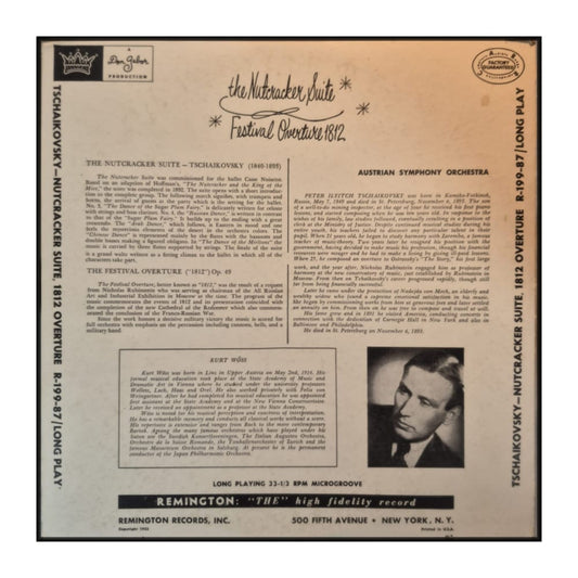 Austrian Symphony Orchestra & Kurt Wöss: Nutcracker Suite Opus 71 / 1812 Festival Overture Opus 49