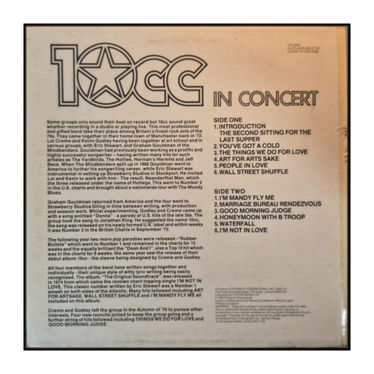 10Cc: In Concert
