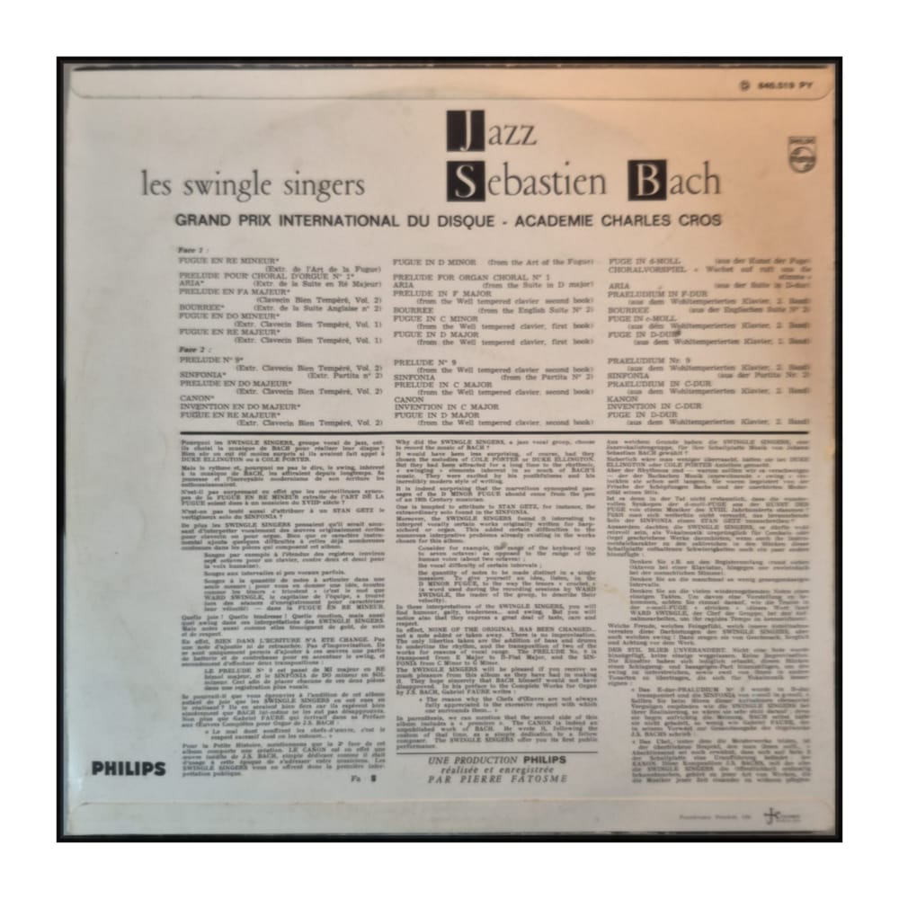 Les Swingle Singers: Jazz Sébastien Bach
