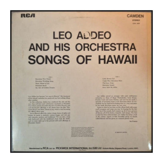 Leo Addeo And His Orchestra: Songs Of Hawaii