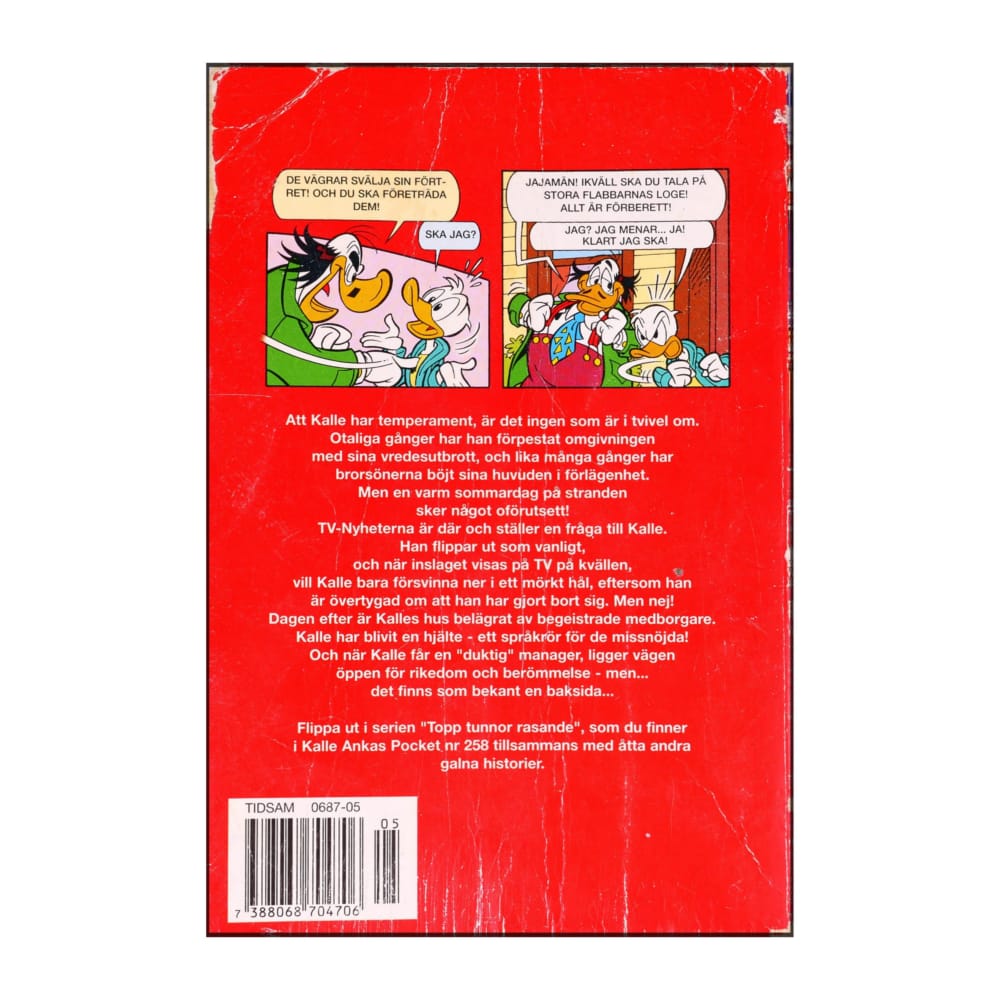 Kalle Ankas Pocket 258 - Topp Tunnor Rasande
