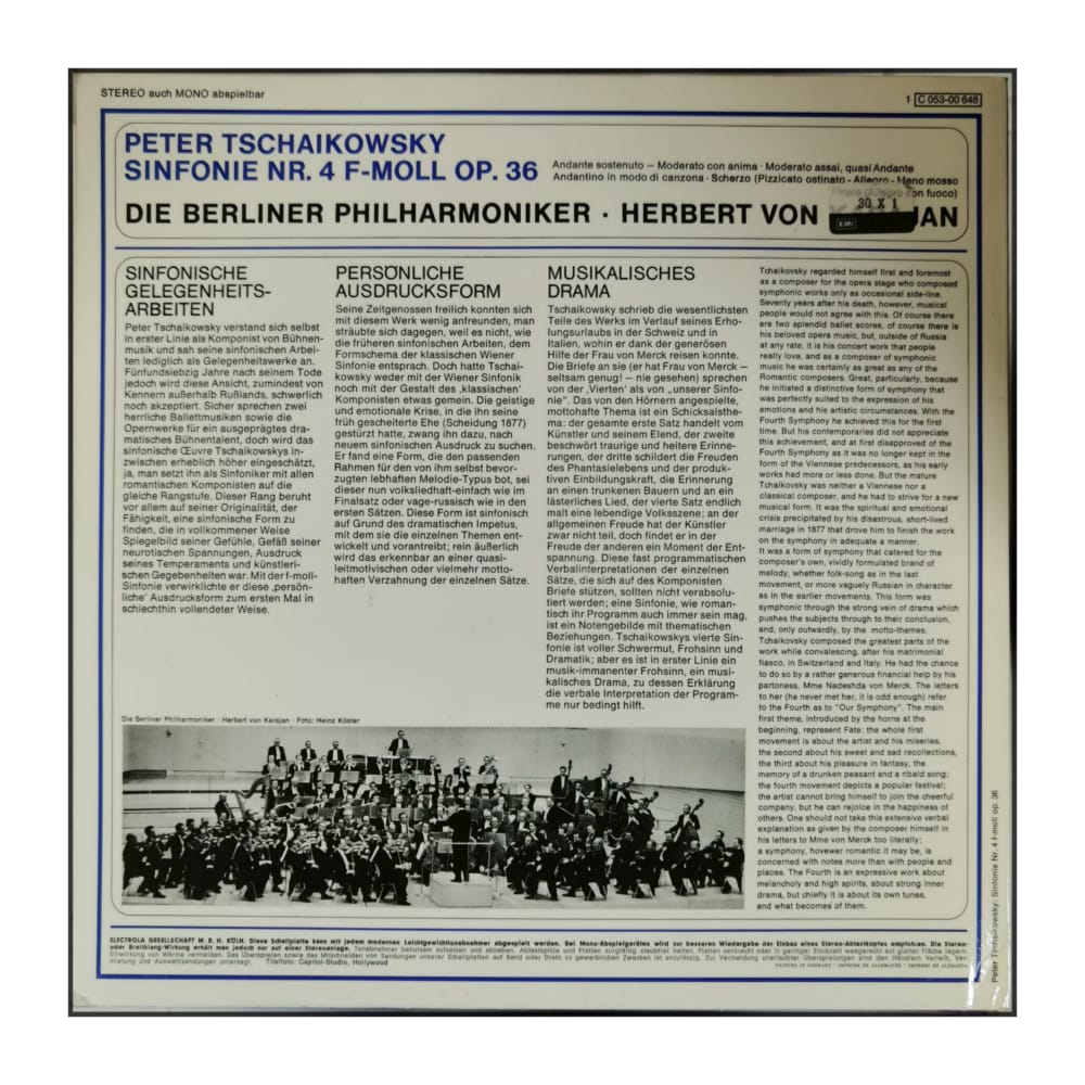 Herbert Von Karajan & Berliner Philharmoniker & Pjotr Iljitsch Tchaikovsky
