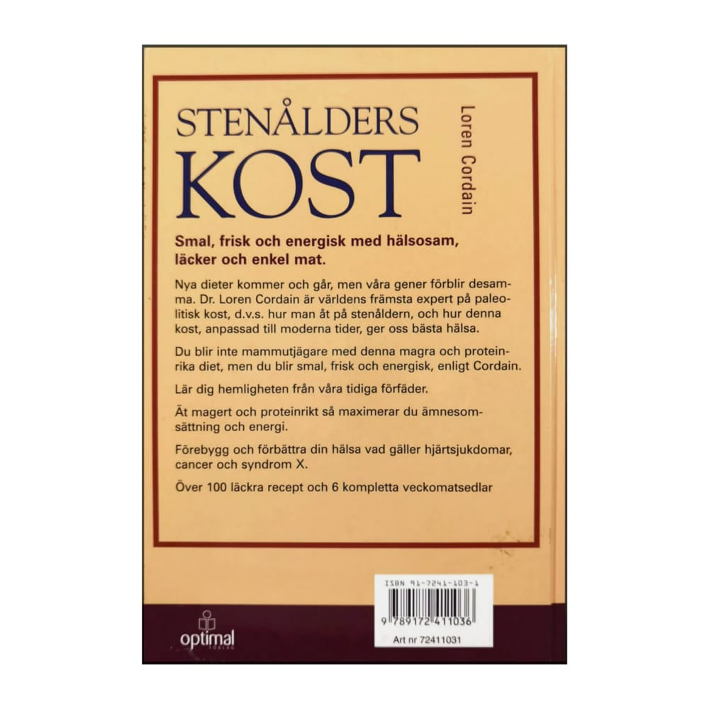 Loren Cordain: Stenålderskost