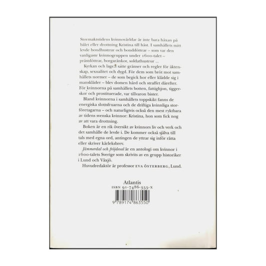 Eva Österberg: Jämmerdal Och Fröjdesal