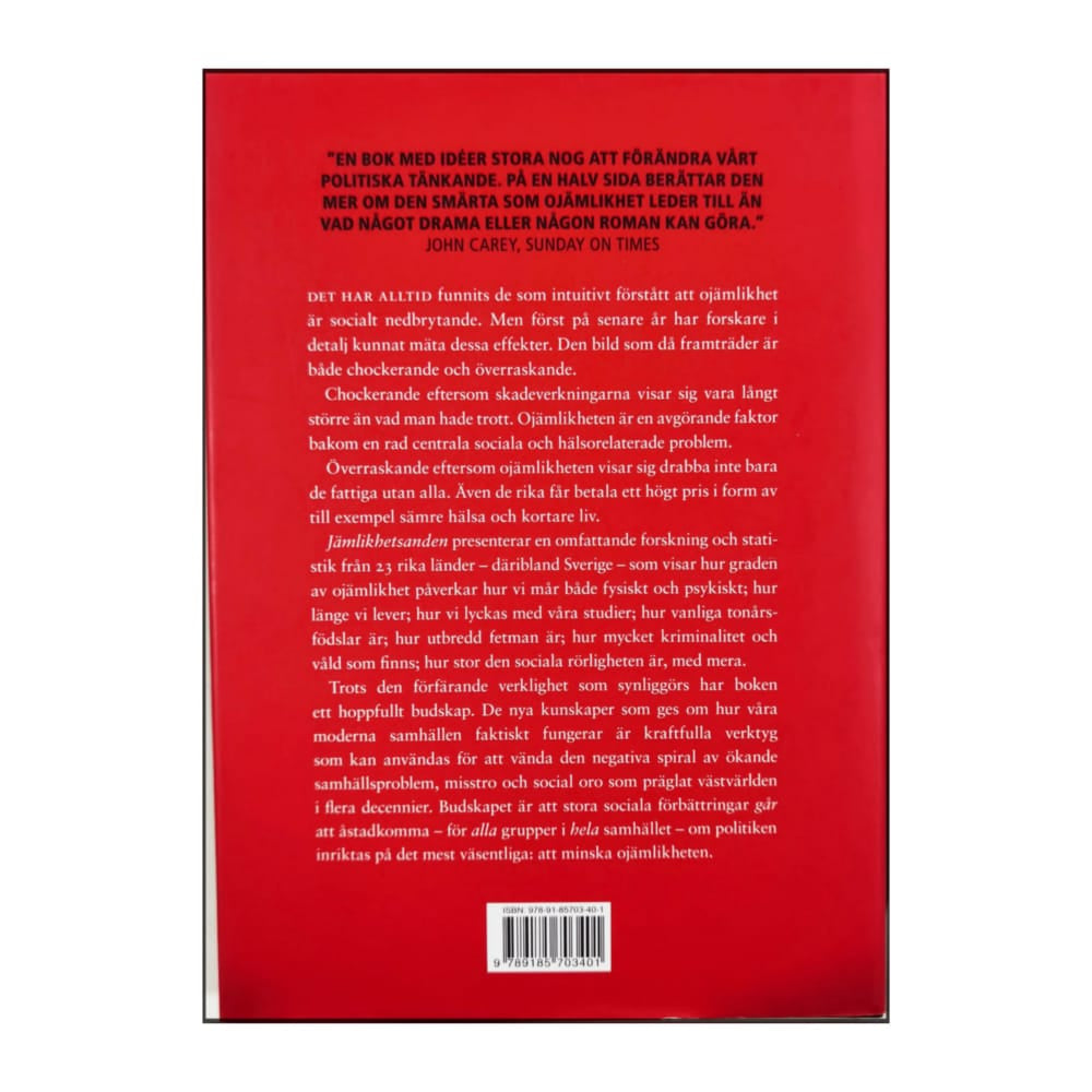 Kate Pickett & Richard Wilkinson: Jämlikhetsanden