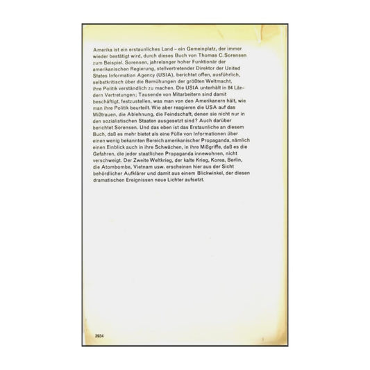 Thomas C. Sorensen: Amerika Sucht Die Welt